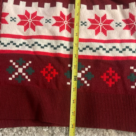 Her Universe Red and White Cardigan Sweater Disney Mickey Minnie gingerbread - Picture 4 of 8